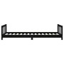 Estructura de cama para niños madera de pino negro 90x190 cm de vidaXL, Cunas y camas para niños - Ref: Foro24-834434, Precio...