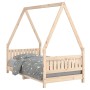 Estructura de cama para niños madera maciza de pino 80x160 cm de vidaXL, Cunas y camas para niños - Ref: Foro24-834504, Preci...