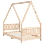 Estructura de cama para niños madera maciza de pino 80x160 cm de vidaXL, Cunas y camas para niños - Ref: Foro24-834504, Preci...