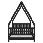 Estructura de cama para niños madera de pino negro 90x190 cm de vidaXL, Cunas y camas para niños - Ref: Foro24-834509, Precio...