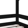 Black pine wood children's bed frame 80x160 cm by vidaXL, Cribs and beds for children - Ref: Foro24-834491, Price: 125,99 €, ...