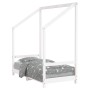 White pine wood children's bed frame 70x140 cm by vidaXL, Cribs and beds for children - Ref: Foro24-835707, Price: 91,99 €, D...