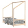 Estructura de cama para niños madera maciza de pino 80x160 cm de vidaXL, Cunas y camas para niños - Ref: Foro24-835709, Preci...