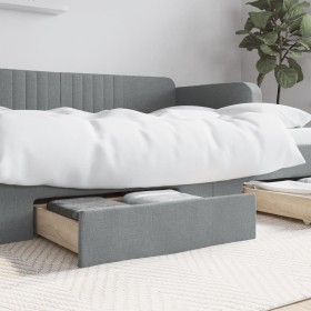 Bed drawers 2 pcs engineered wood and light gray fabric by vidaXL, Beds and accessories - Ref: Foro24-833910, Price: 54,79 €,...