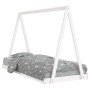 Estructura de cama para niños madera de pino blanco 90x200 cm de vidaXL, Cunas y camas para niños - Ref: Foro24-834538, Preci...