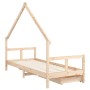 Estructura de cama para niños con cajones madera pino 80x200 cm de vidaXL, Cunas y camas para niños - Ref: Foro24-834549, Pre...