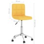 Swivel dining chairs 2 units mustard yellow fabric by vidaXL, dining chairs - Ref: Foro24-334454, Price: 82,99 €, Discount: %