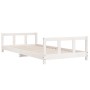 Estructura de cama para niños madera de pino blanco 90x190 cm de vidaXL, Cunas y camas para niños - Ref: Foro24-834433, Preci...