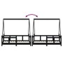 Estructura de cama para niños madera de pino negro 70x140 cm de vidaXL, Cunas y camas para niños - Ref: Foro24-834458, Precio...