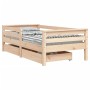 Estructura de cama para niños con cajones madera pino 70x140 cm de vidaXL, Cunas y camas para niños - Ref: Foro24-834441, Pre...