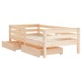 Estructura de cama para niños con cajones madera pino 70x140 cm de vidaXL, Cunas y camas para niños - Ref: Foro24-834441, Pre...