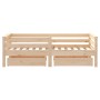 Estructura de cama para niños con cajones madera pino 70x140 cm de vidaXL, Cunas y camas para niños - Ref: Foro24-834441, Pre...