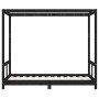 Estructura de cama para niños madera de pino negro 80x160 cm de vidaXL, Cunas y camas para niños - Ref: Foro24-834515, Precio...