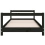 Black pine wood children's bed frame 90x200 cm by vidaXL, Cribs and beds for children - Ref: Foro24-834395, Price: 110,99 €, ...