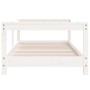 Estructura de cama para niños madera de pino blanco 70x140 cm de vidaXL, Cunas y camas para niños - Ref: Foro24-834397, Preci...