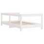 Estructura de cama para niños madera de pino blanco 70x140 cm de vidaXL, Cunas y camas para niños - Ref: Foro24-834397, Preci...