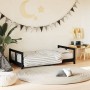 Estructura de cama para niños madera de pino negro 80x160 cm de vidaXL, Cunas y camas para niños - Ref: Foro24-834431, Precio...