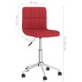 Drehbare Esszimmerstühle 2 Einheiten rot roter Stoff von vidaXL, Essstühle - Ref: Foro24-334455, Preis: 78,84 €, Rabatt: %