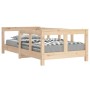 Estructura de cama para niños madera maciza de pino 70x140 cm de vidaXL, Cunas y camas para niños - Ref: Foro24-834426, Preci...