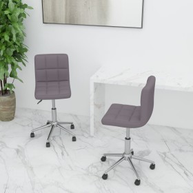 Swivel dining chairs 2 units taupe gray fabric by vidaXL, dining chairs - Ref: Foro24-334456, Price: 95,99 €, Discount: %