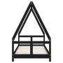 Estructura de cama para niños madera de pino negro 80x200 cm de vidaXL, Cunas y camas para niños - Ref: Foro24-834452, Precio...