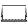 Estructura de cama para niños madera de pino negro 80x200 cm de vidaXL, Cunas y camas para niños - Ref: Foro24-834452, Precio...