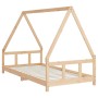 Estructura de cama infantil madera maciza de pino 90x190 cm de vidaXL, Cunas y camas para niños - Ref: Foro24-834462, Precio:...