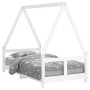 Estructura de cama para niños madera de pino blanco 80x160 cm de vidaXL, Cunas y camas para niños - Ref: Foro24-834460, Preci...