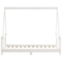 Estructura de cama para niños madera de pino blanco 80x160 cm de vidaXL, Cunas y camas para niños - Ref: Foro24-834460, Preci...