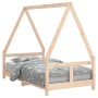 Estructura de cama para niños madera maciza de pino 80x160 cm de vidaXL, Cunas y camas para niños - Ref: Foro24-834459, Preci...