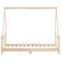 Estructura de cama para niños madera maciza de pino 80x160 cm de vidaXL, Cunas y camas para niños - Ref: Foro24-834459, Preci...