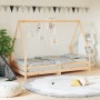 Solid pine wood children's bed frame 90x190 cm by vidaXL, Cribs and beds for children - Ref: Foro24-834492, Price: 119,64 €, ...