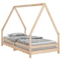 Estructura de cama infantil madera maciza de pino 90x190 cm de vidaXL, Cunas y camas para niños - Ref: Foro24-834492, Precio:...