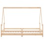 Estructura de cama infantil madera maciza de pino 90x190 cm de vidaXL, Cunas y camas para niños - Ref: Foro24-834492, Precio:...