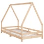 Estructura de cama infantil madera maciza de pino 90x190 cm de vidaXL, Cunas y camas para niños - Ref: Foro24-834492, Precio:...