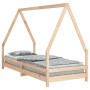 Estructura de cama para niños madera maciza de pino 80x200 cm de vidaXL, Cunas y camas para niños - Ref: Foro24-834480, Preci...