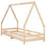 Estructura de cama para niños madera maciza de pino 80x200 cm de vidaXL, Cunas y camas para niños - Ref: Foro24-834480, Preci...