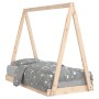 Estructura de cama para niños madera maciza de pino 70x140 cm de vidaXL, Cunas y camas para niños - Ref: Foro24-834525, Preci...