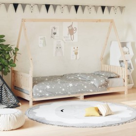 Children's bed frame solid pine wood 80x200 cm by vidaXL, Cribs and beds for children - Ref: Foro24-834495, Price: 116,22 €, ...