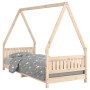 Estructura de cama para niños madera maciza de pino 80x200 cm de vidaXL, Cunas y camas para niños - Ref: Foro24-834495, Preci...