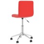 Swivel dining chairs 2 units red synthetic leather by vidaXL, dining chairs - Ref: Foro24-334469, Price: 96,99 €, Discount: %