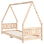 Estructura de cama para niños madera maciza de pino 80x200 cm de vidaXL, Cunas y camas para niños - Ref: Foro24-834495, Preci...