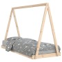 Solid pine wood bed frame for children 80x200 cm by vidaXL, Cribs and beds for children - Ref: Foro24-834534, Price: 85,99 €,...