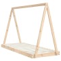 Solid pine wood bed frame for children 80x200 cm by vidaXL, Cribs and beds for children - Ref: Foro24-834534, Price: 85,99 €,...