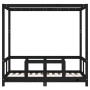 Estructura de cama para niños madera de pino negro 70x140 cm de vidaXL, Cunas y camas para niños - Ref: Foro24-834512, Precio...