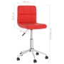 Swivel dining chairs 2 units red synthetic leather by vidaXL, dining chairs - Ref: Foro24-334469, Price: 96,99 €, Discount: %