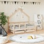 Estructura de cama para niños con cajones madera pino 70x140 cm de vidaXL, Cunas y camas para niños - Ref: Foro24-834540, Pre...