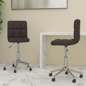 Swivel dining chairs 2 units brown synthetic leather by vidaXL, dining chairs - Ref: Foro24-334470, Price: 98,17 €, Discount: %