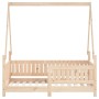 Solid pine wood bed frame for children 70x140 cm by vidaXL, Cribs and beds for children - Ref: Foro24-834501, Price: 133,26 €...