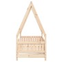 Estructura de cama para niños madera maciza de pino 70x140 cm de vidaXL, Cunas y camas para niños - Ref: Foro24-834501, Preci...